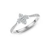Chisholm Hunter 9ct White Gold Brilliant Cut Diamond 0.45ct Cluster Ring -Chisholm Hunter 01002808 3