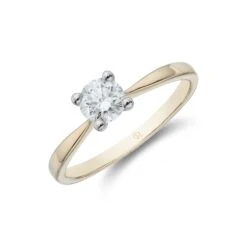 Chisholm Hunter 18ct Yellow Gold Brilliant Cut 0.40ct Diamond Solitaire Ring