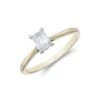 Chisholm Hunter 18ct Yellow Gold Emerald Cut 0.50ct Diamond Solitaire -Chisholm Hunter 1 001 04 0060 hero