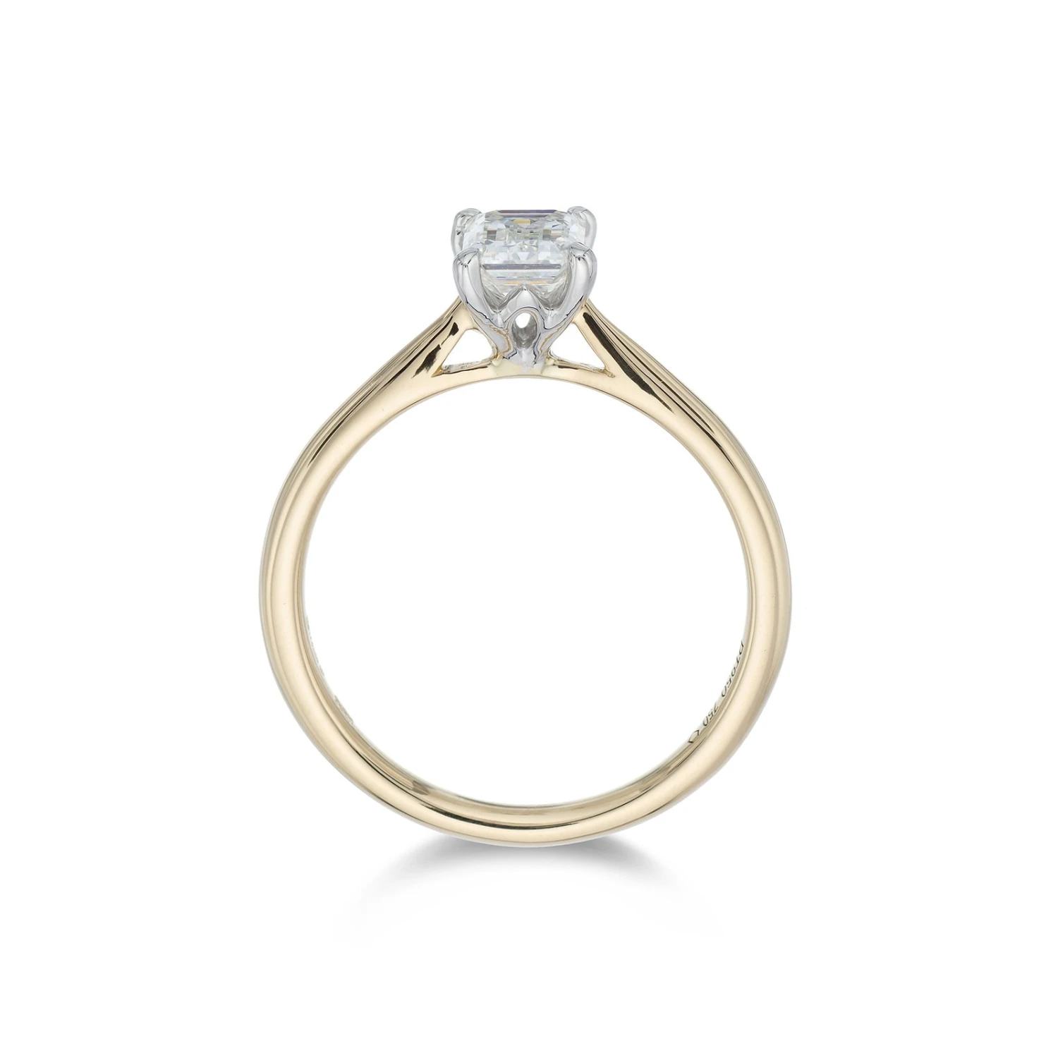Chisholm Hunter 18ct Yellow Gold Emerald Cut 0.75ct Diamond Solitaire 6 Chisholm Hunter 18ct Yellow Gold Emerald Cut 0.75ct Diamond Solitaire - Image 4
