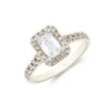 Chisholm Hunter 18ct Yellow Gold Emerald Cut 1.05ct Diamond Halo Solitaire Ring 1 Chisholm Hunter 18ct Yellow Gold Emerald Cut 1.05ct Diamond Halo Solitaire Ring -Chisholm Hunter 1 001 04 0064 1