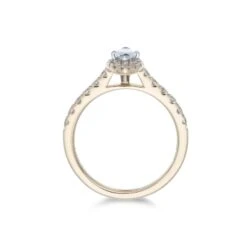 Chisholm Hunter 18ct Yellow Gold Marquise Cut 0.70ct Diamond Halo Solitaire Ring 13 Chisholm Hunter 18ct Yellow Gold Marquise Cut 0.70ct Diamond Halo Solitaire Ring -Chisholm Hunter 1 001 05 0034c 2