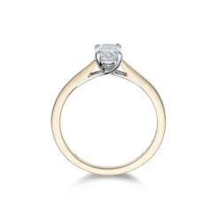 Chisholm Hunter 18ct Yellow Gold Oval Cut 0.75ct Diamond Solitaire Ring -Chisholm Hunter 1 001 06 0027c