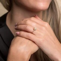 Chisholm Hunter 18ct Yellow Gold Pear Cut 0.45ct Diamond Halo Solitaire Ring -Chisholm Hunter 1 001 08 0027 18ct yellow gold pear cut 0.45ct diamond halo solitaire ring 1