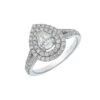 Chisholm Hunter Platinum Pear Cut Diamond 1.06ct Halo Solitaire Ring -Chisholm Hunter 1 001 20 0016