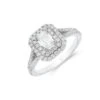 Chisholm Hunter Platinum Emerald Cut 0.50ct Diamond Halo Solitaire Ring 1 Chisholm Hunter Platinum Emerald Cut 0.50ct Diamond Halo Solitaire Ring -Chisholm Hunter 1 001 21 0022 1