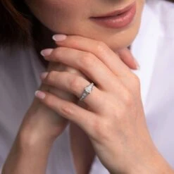 Chisholm Hunter Platinum Emerald Cut 0.75ct Diamond Solitaire Ring -Chisholm Hunter 1 001 21 0026 3 1