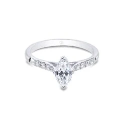 Chisholm Hunter Platinum Marquise Cut 0.70ct Diamond Solitaire Ring -Chisholm Hunter 1 001 23 0011b