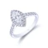 Chisholm Hunter Platinum Marquise Cut 1.15ct Diamond Halo Ring -Chisholm Hunter 1 001 23 0014 1