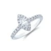 Chisholm Hunter Platinum Marquise Cut 0.60ct Diamond Halo Solitaire Ring -Chisholm Hunter 1 001 23 0018