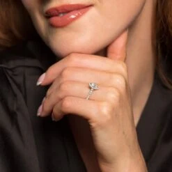 Chisholm Hunter Platinum Marquise Cut 0.60ct Diamond Halo Solitaire Ring -Chisholm Hunter 1 001 23 0018 c