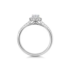 Chisholm Hunter 9ct White Gold Round Brilliant 0.50ct Diamond Halo Solitaire Ring 12 Chisholm Hunter 9ct White Gold Round Brilliant 0.50ct Diamond Halo Solitaire Ring -Chisholm Hunter 1 001 29 0256 d 2b