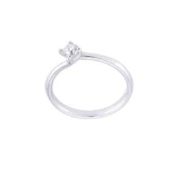 Chisholm Hunter Platinum Brilliant Cut 0.50ct Diamond Twist Solitaire Ring -Chisholm Hunter 1 001 50 0261b 1