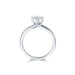 Chisholm Hunter Platinum Brilliant Cut 0.75ct Diamond Twist Solitaire Ring -Chisholm Hunter 1 001 50 0263c