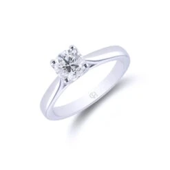 Chisholm Hunter Platinum Brilliant Cut 0.75ct Diamond Solitaire Ring