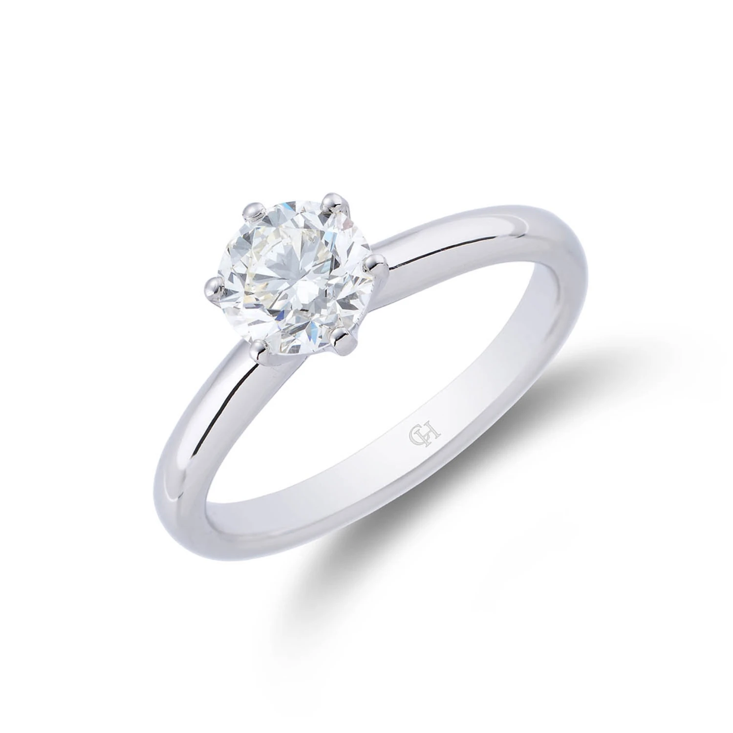 Chisholm Hunter Platinum Brilliant Cut 0.90ct Diamond Solitaire Ring 3 Chisholm Hunter Platinum Brilliant Cut 0.90ct Diamond Solitaire Ring