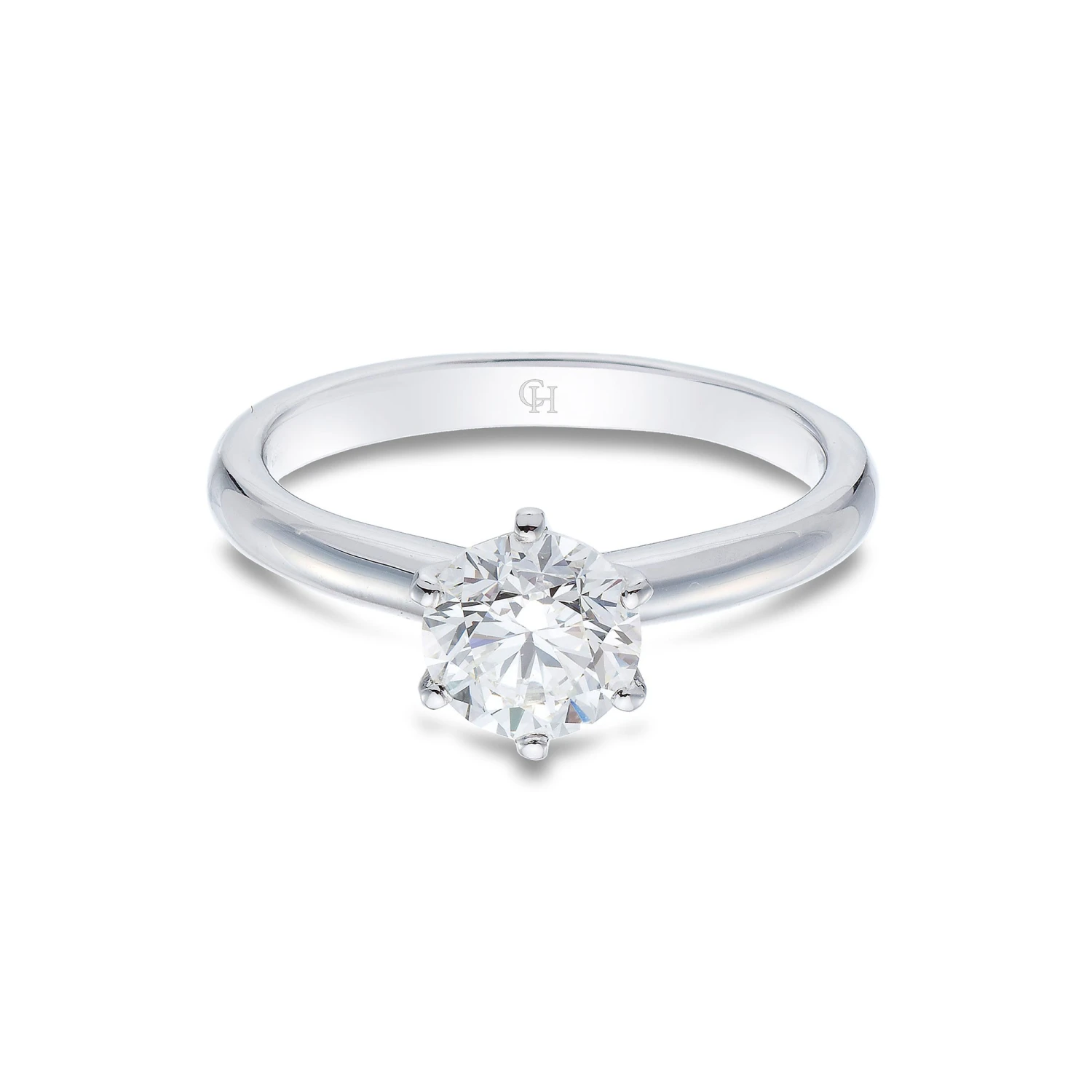 Chisholm Hunter Platinum Brilliant Cut 0.90ct Diamond Solitaire Ring 5 Chisholm Hunter Platinum Brilliant Cut 0.90ct Diamond Solitaire Ring - Image 3