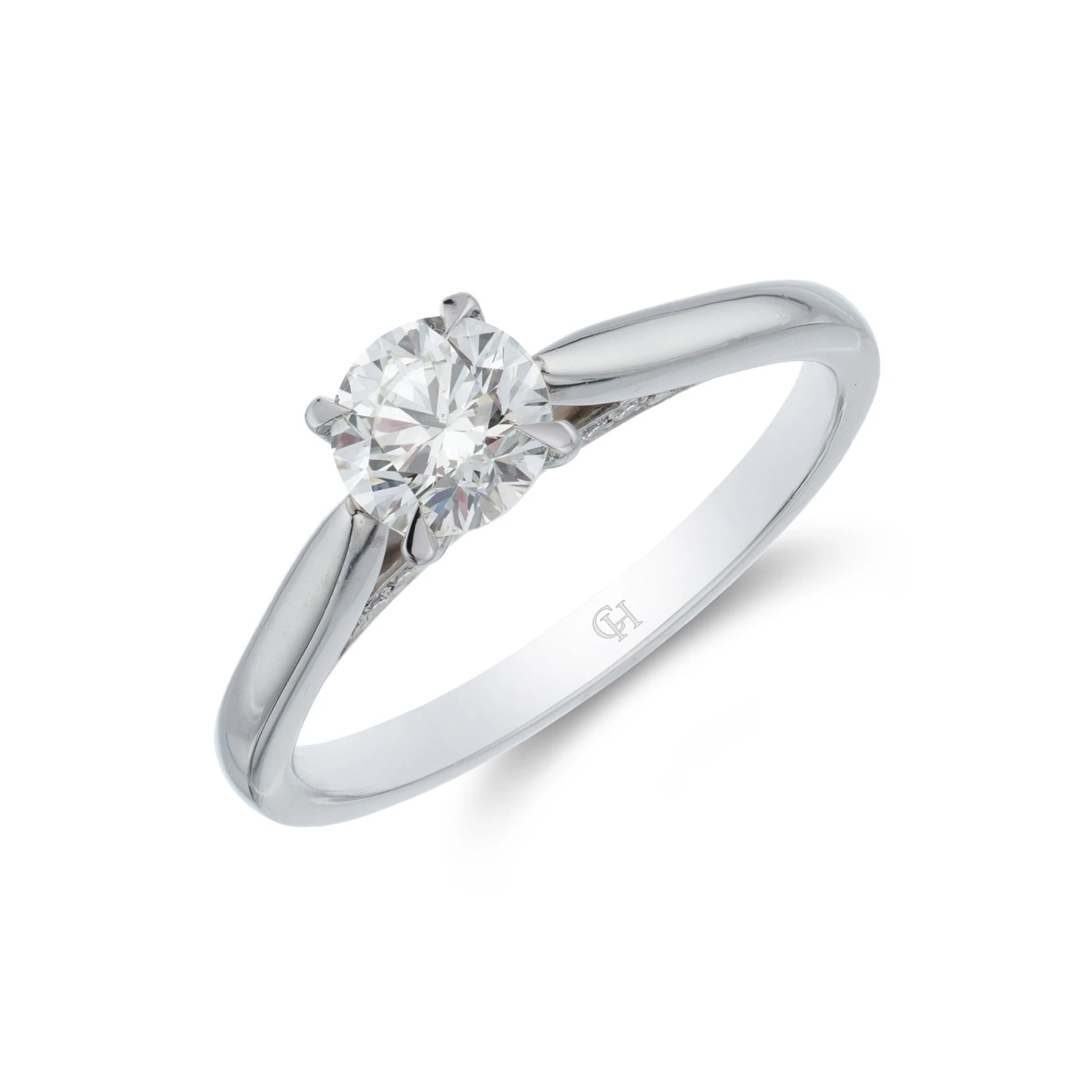 Chisholm Hunter Platinum Brilliant Cut 0.85ct Diamond Solitaire Ring 3 Chisholm Hunter Platinum Brilliant Cut 0.85ct Diamond Solitaire Ring