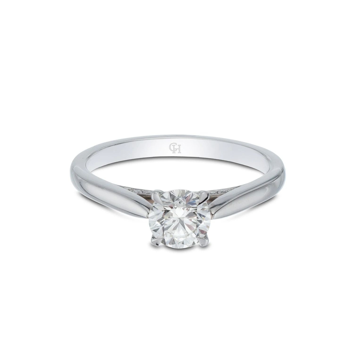 Chisholm Hunter Platinum Brilliant Cut 0.85ct Diamond Solitaire Ring 5 Chisholm Hunter Platinum Brilliant Cut 0.85ct Diamond Solitaire Ring - Image 3
