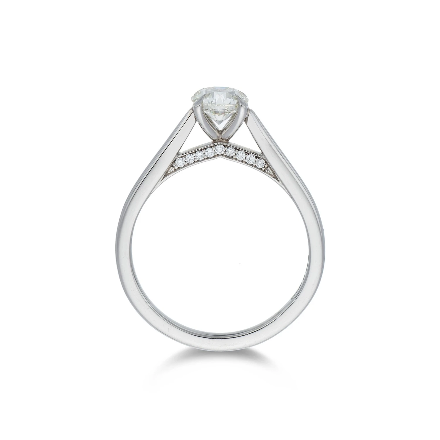 Chisholm Hunter Platinum Brilliant Cut 0.85ct Diamond Solitaire Ring 6 Chisholm Hunter Platinum Brilliant Cut 0.85ct Diamond Solitaire Ring - Image 4
