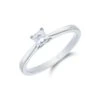 Chisholm Hunter Platinum Princess Cut 0.33ct Diamond Solitaire Ring