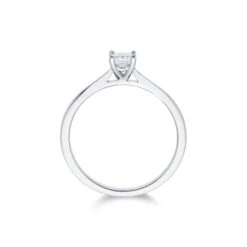 Chisholm Hunter Platinum Princess Cut 0.33ct Diamond Solitaire Ring -Chisholm Hunter 1 001 51 0070c