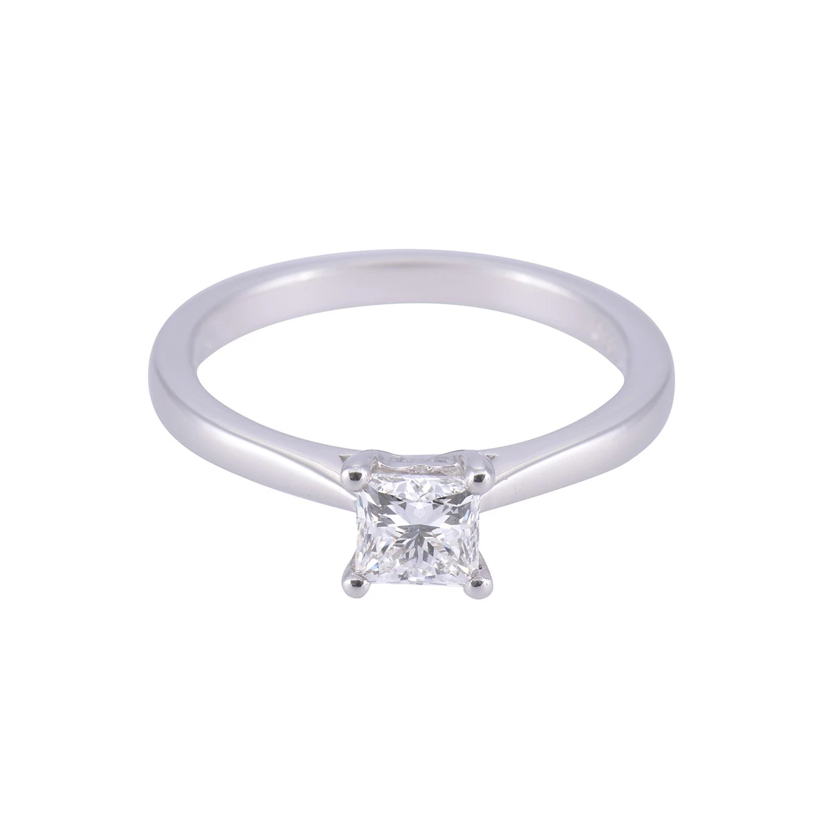 Chisholm Hunter Platinum Princess Cut 0.75ct Diamond Solitaire Ring 4 Chisholm Hunter Platinum Princess Cut 0.75ct Diamond Solitaire Ring - Image 2