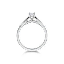Chisholm Hunter Platinum Princess Cut 0.40ct Diamond Solitaire Ring -Chisholm Hunter 1 001 51 0099c