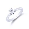 Chisholm Hunter Platinum Pear Cut 0.33ct Diamond Solitaire Ring