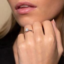 Chisholm Hunter Platinum Pear Cut 0.50ct Diamond Solitaire Ring -Chisholm Hunter 1 001 55 0038 ring