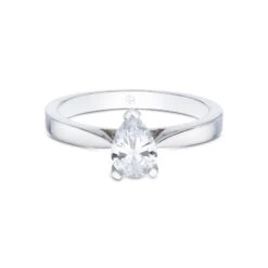 Chisholm Hunter Platinum Pear Cut 0.50ct Diamond Solitaire Ring -Chisholm Hunter 1 001 55 0038 d 1