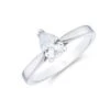 Chisholm Hunter Platinum Pear Cut 0.50ct Diamond Solitaire Ring