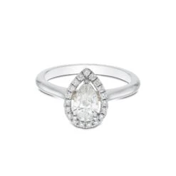Chisholm Hunter Platinum Pear Cut 0.75ct Diamond Halo Solitaire Ring 11 Chisholm Hunter Platinum Pear Cut 0.75ct Diamond Halo Solitaire Ring -Chisholm Hunter 1 001 55 0053b