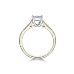 Chisholm Hunter 9ct Yellow Gold Brilliant Cut 0.35ct Diamond Solitaire Ring -Chisholm Hunter 1 001 77 0053c
