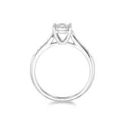 Chisholm Hunter 9ct White Gold Brilliant Cut 0.35ct Diamond Solitaire Ring -Chisholm Hunter 1 001 78 0069c