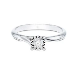 Chisholm Hunter 9ct White Gold Brilliant Cut 0.15ct Diamond Solitaire Ring 10 Chisholm Hunter 9ct White Gold Brilliant Cut 0.15ct Diamond Solitaire Ring -Chisholm Hunter 1 001 78 0094b