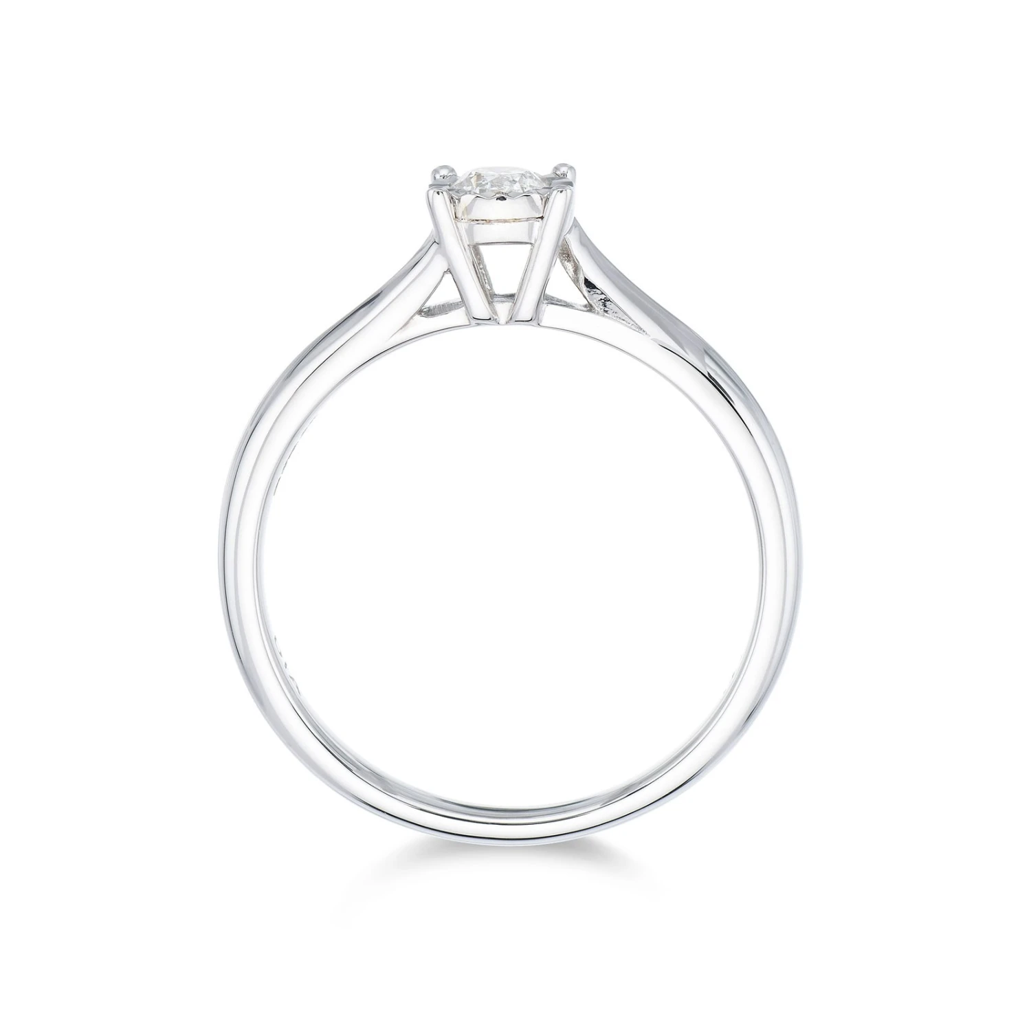 Chisholm Hunter 9ct White Gold Brilliant Cut 0.15ct Diamond Solitaire Ring 6 Chisholm Hunter 9ct White Gold Brilliant Cut 0.15ct Diamond Solitaire Ring - Image 4