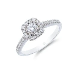Chisholm Hunter 9ct White Gold Brilliant Cut 0.40ct Diamond Ring