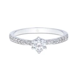 Chisholm Hunter 9ct White Gold 0.50ct Diamond Solitaire Ring -Chisholm Hunter 1 001 78 0132 d 1