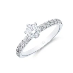 Chisholm Hunter 9ct White Gold 0.75tcw Diamond Solitaire Ring