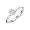 Chisholm Hunter 9ct White Gold Oval Cut 0.25ct Diamond Solitaire Ring -Chisholm Hunter 1 001 78 0136 p 1