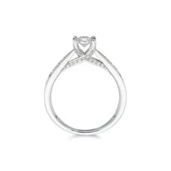 Chisholm Hunter 9ct White Gold Round Brilliant Illusion Set Diamond 0.60ct Solitaire Ring -Chisholm Hunter 1 001 78 0138 d 2 1