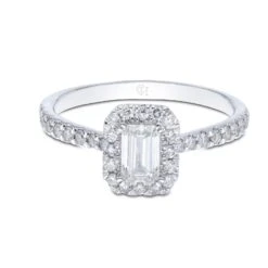 Chisholm Hunter 9ct White Gold 0.66ct Emerald Cut Diamond Solitaire Ring 13 Chisholm Hunter 9ct White Gold 0.66ct Emerald Cut Diamond Solitaire Ring -Chisholm Hunter 1 001 78 0139 d 1