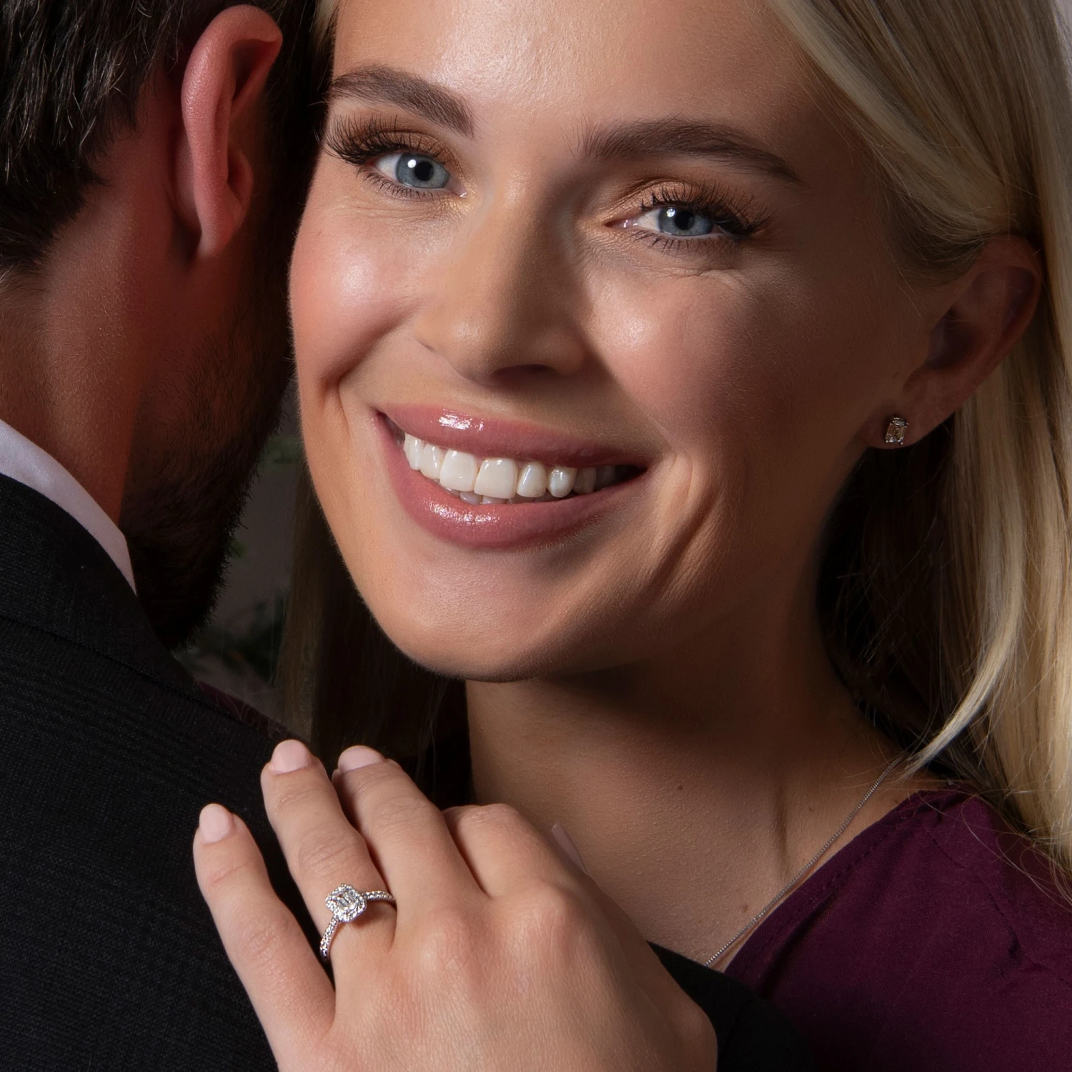 Chisholm Hunter 9ct White Gold 0.66ct Emerald Cut Diamond Solitaire Ring 4 Chisholm Hunter 9ct White Gold 0.66ct Emerald Cut Diamond Solitaire Ring - Image 2