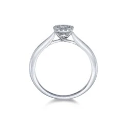 Chisholm Hunter 9ct White Gold Round Brilliant 0.16ct Diamond Ring -Chisholm Hunter 1 001 78 0140c