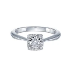Chisholm Hunter 9ct White Gold Round Brilliant 0.26ct Diamond Ring -Chisholm Hunter 1 001 78 0141b