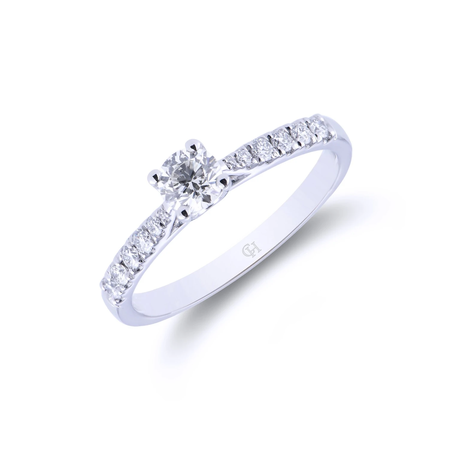 Chisholm Hunter Platinum Brilliant Cut 0.45ct Diamond Solitaire Ring 3 Chisholm Hunter Platinum Brilliant Cut 0.45ct Diamond Solitaire Ring