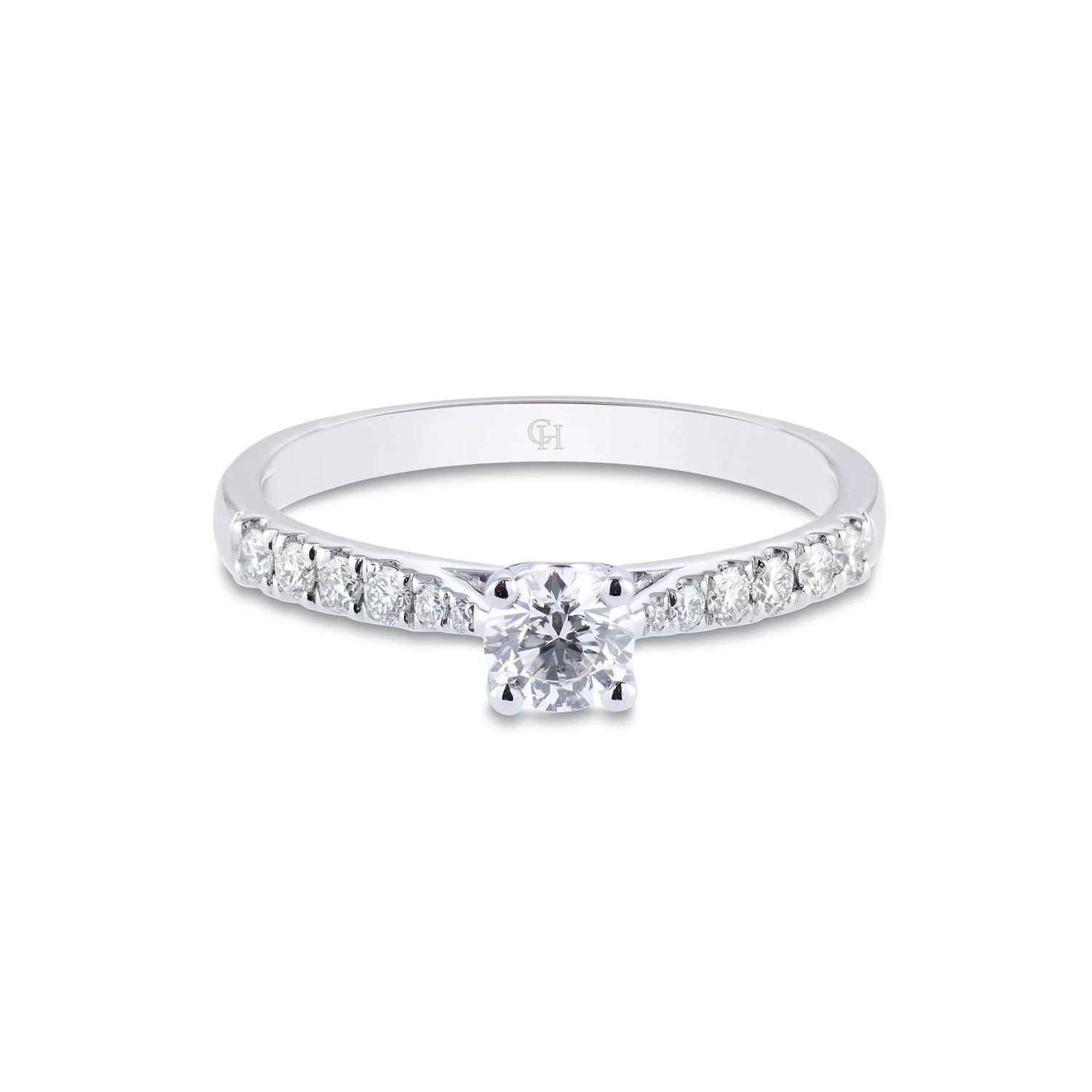 Chisholm Hunter Platinum Brilliant Cut 0.45ct Diamond Solitaire Ring 5 Chisholm Hunter Platinum Brilliant Cut 0.45ct Diamond Solitaire Ring - Image 3