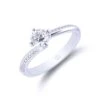 Chisholm Hunter Platinum Brilliant Cut 0.60ct Diamond Twist Solitaire Ring -Chisholm Hunter 1 001 81 0197 1 1