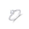 Chisholm Hunter Platinum Brilliant Cut 0.85ct Diamond Twist Solitaire Ring